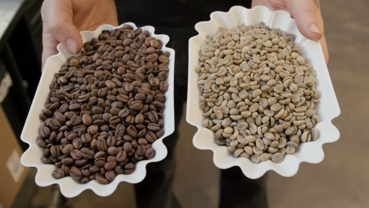 Coffee roasting process for wholesale roasted coffee and green coffee import decisions